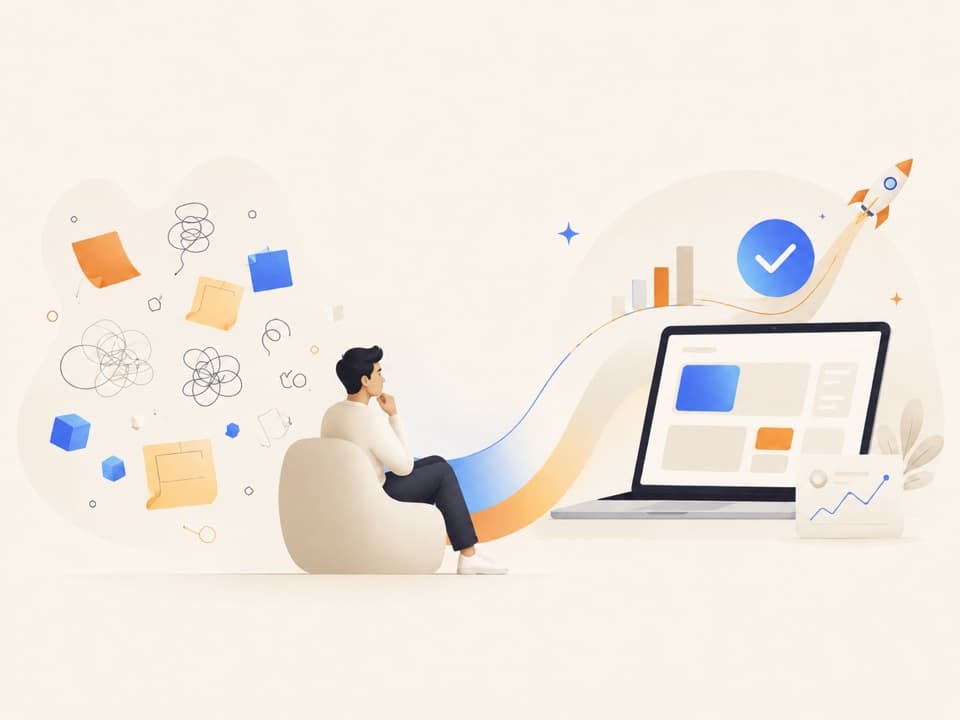 Aperçu d’un site produit en ligne, objectif du parcours coaching