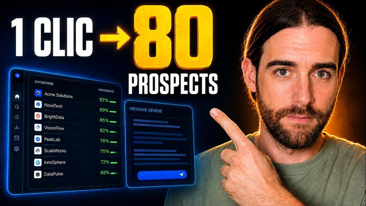 Prospection B2B automatisée sans code : ton outil en 1 clic